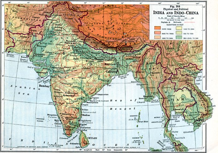 Asia physical map south maps features mountains rivers geographical asian political subcontinent where countries plains location showing freeworldmaps located deserts