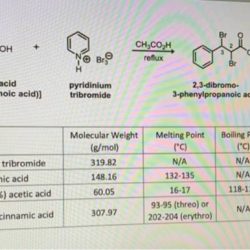 Acid bromine cinnamic anti