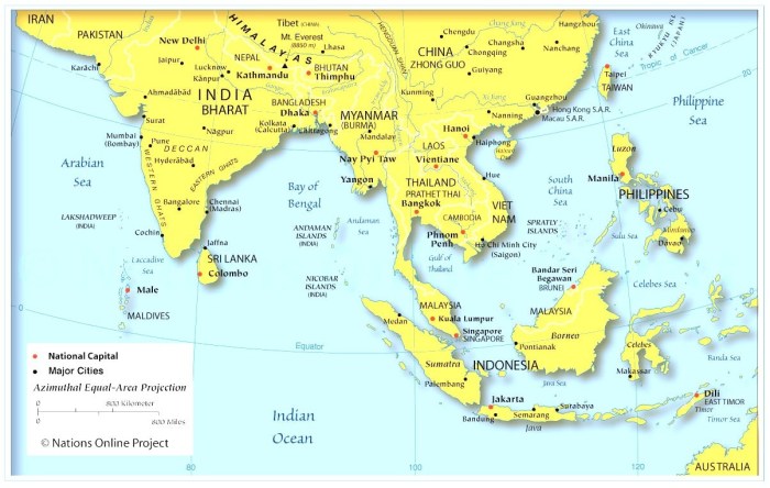 Asia south physical map maps southern features asian geographical countries southasia represent comprises continent term region which used himalayan freeworldmaps