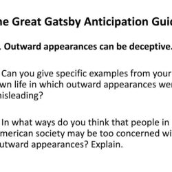 The great gatsby anticipation guide